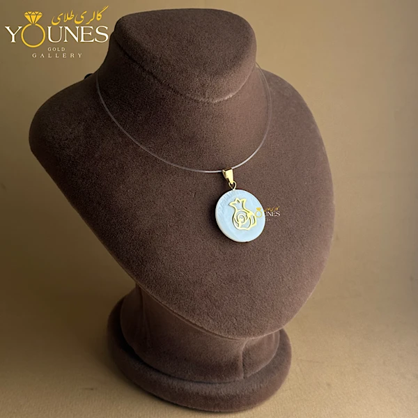 آویز طلا انار صدفی 2cm